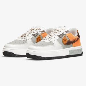 Air Force 1 FONTANKA Animal Print Phantom/Light Curry, Size W8